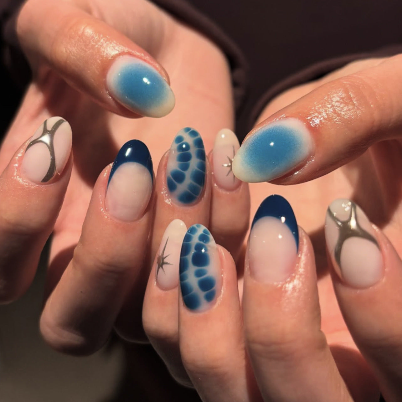 Elegant Fake Nails Set 10 Pieces