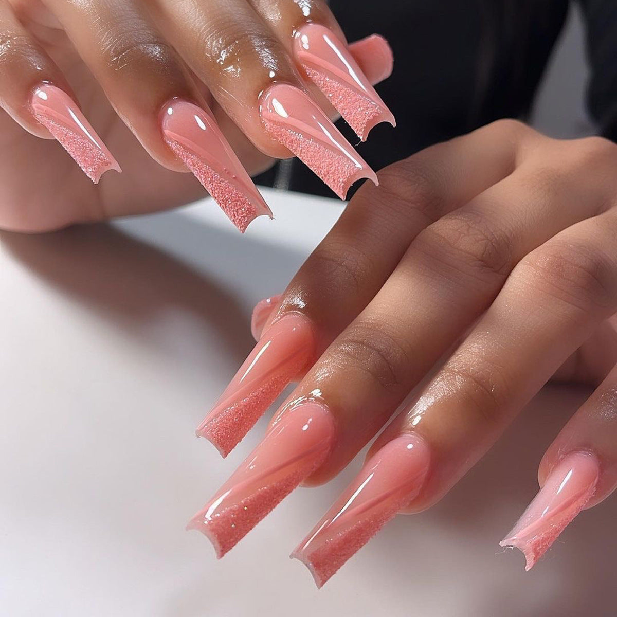 Handcrafted Sparkle Nail Set 10 Pieces