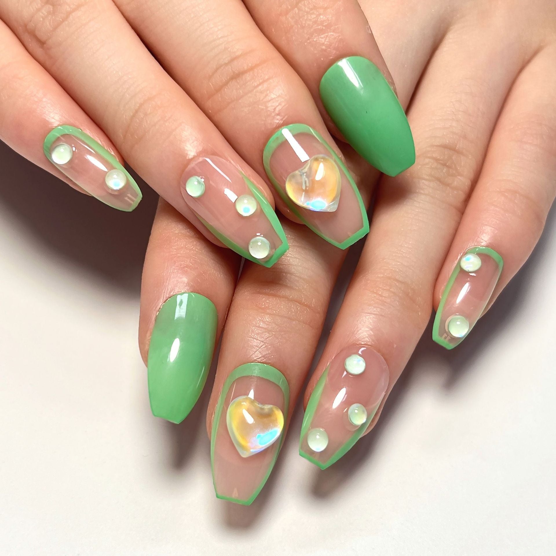 Stunning Geometric Nail Set 10 Pieces