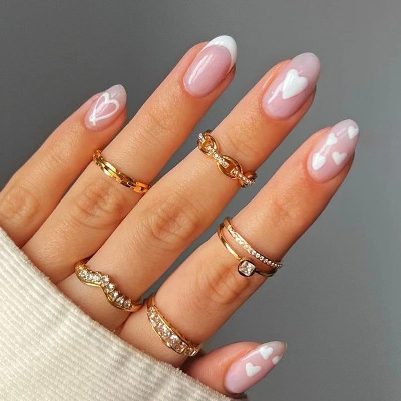 French Designer Nail Set 10 Pieces