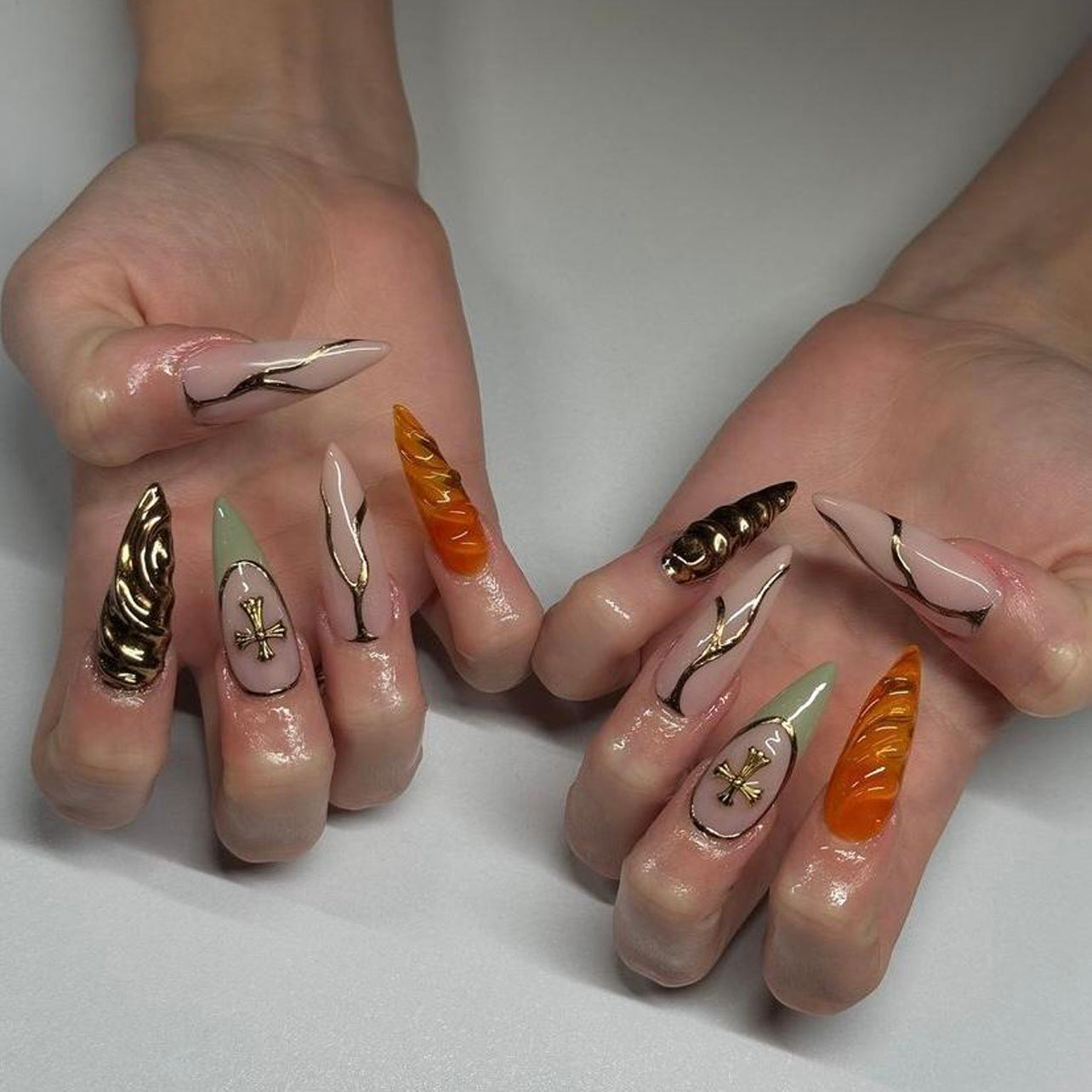 Handcrafted Minimalist Nail Set 10 Pieces