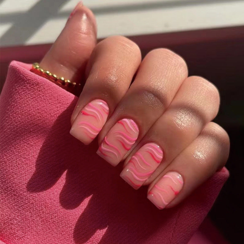 Valentine Fake Nails Set 10 Pieces
