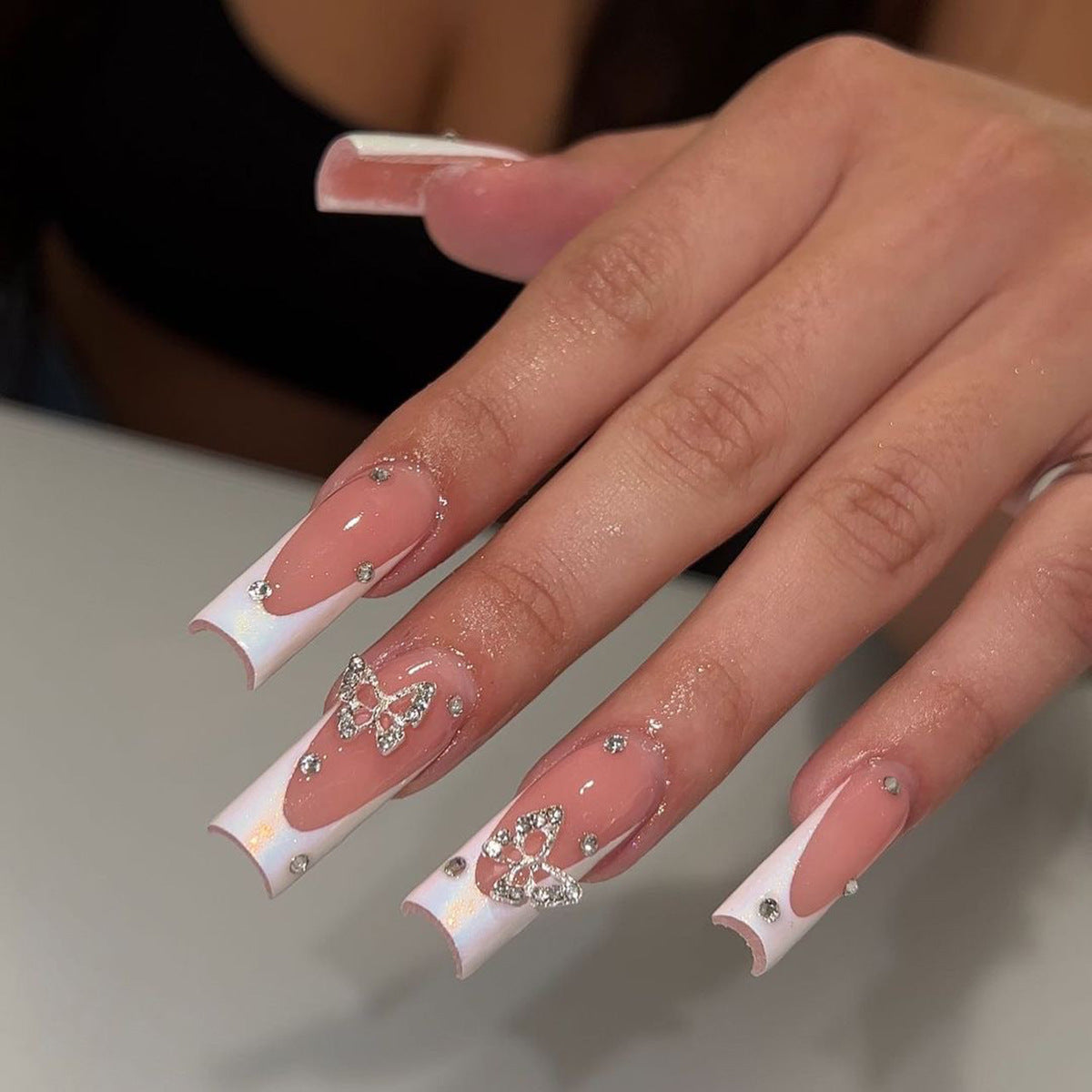 Abstract Fake Nails Set 10 Pieces