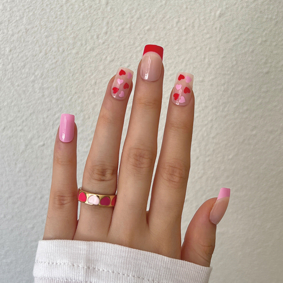 Valentine Press-On Nails 10 Pieces
