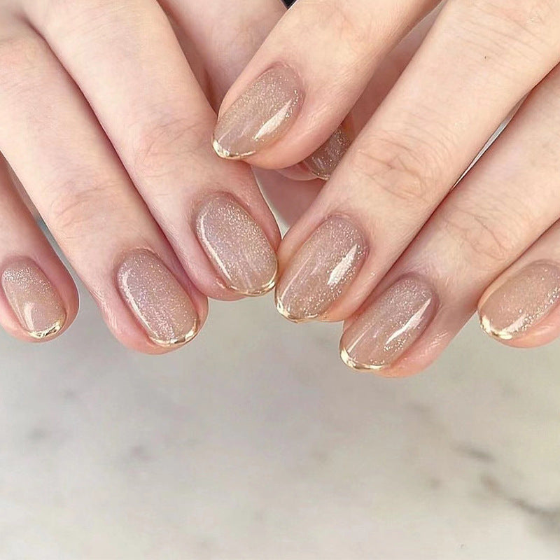 Winter Fake Nails Set 10 Pieces