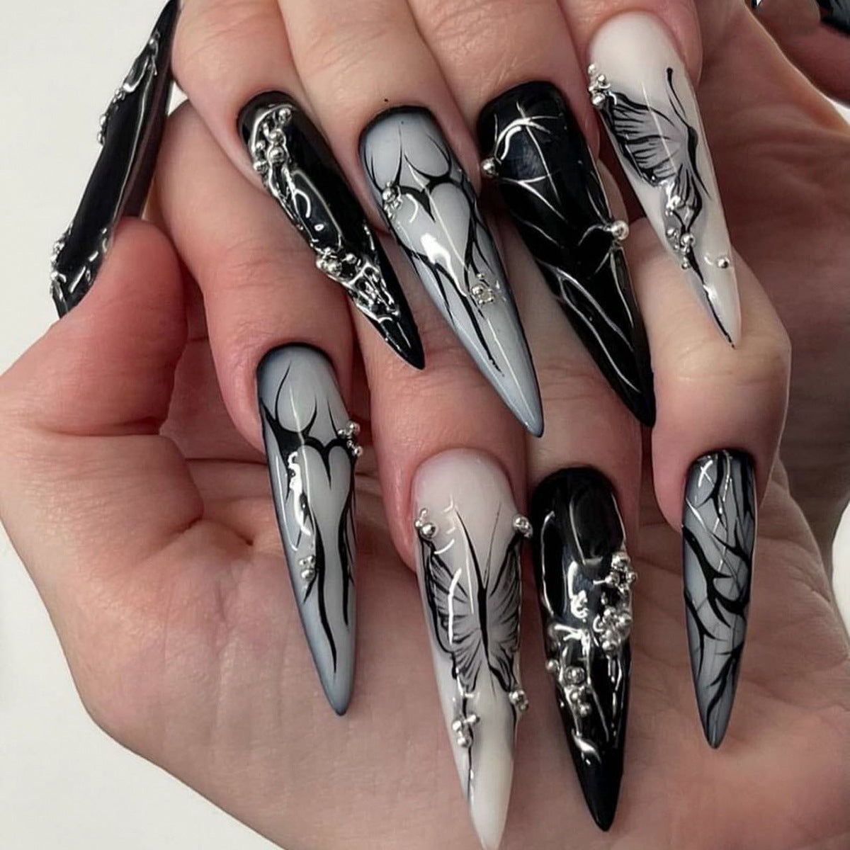 Stunning Natural Nail Set 10 Pieces