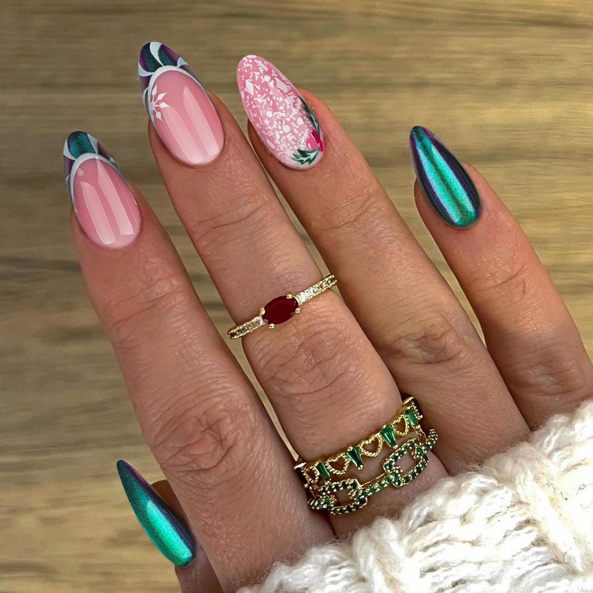 Summer Press-On Nails 10 Pieces