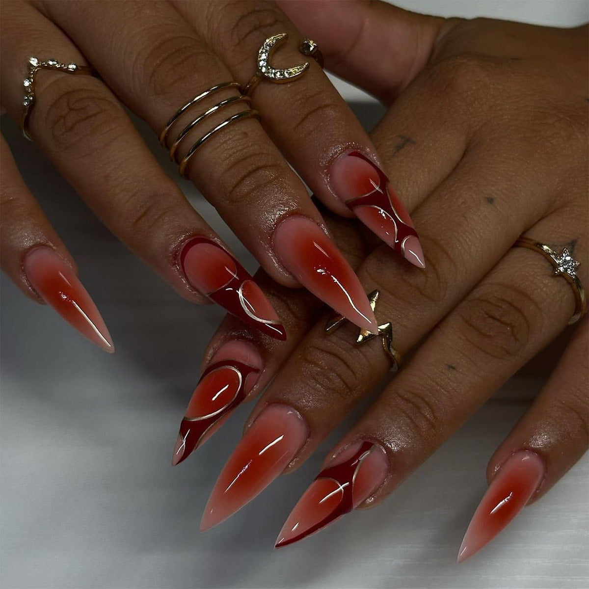 Nude Fake Nails Set 10 Pieces