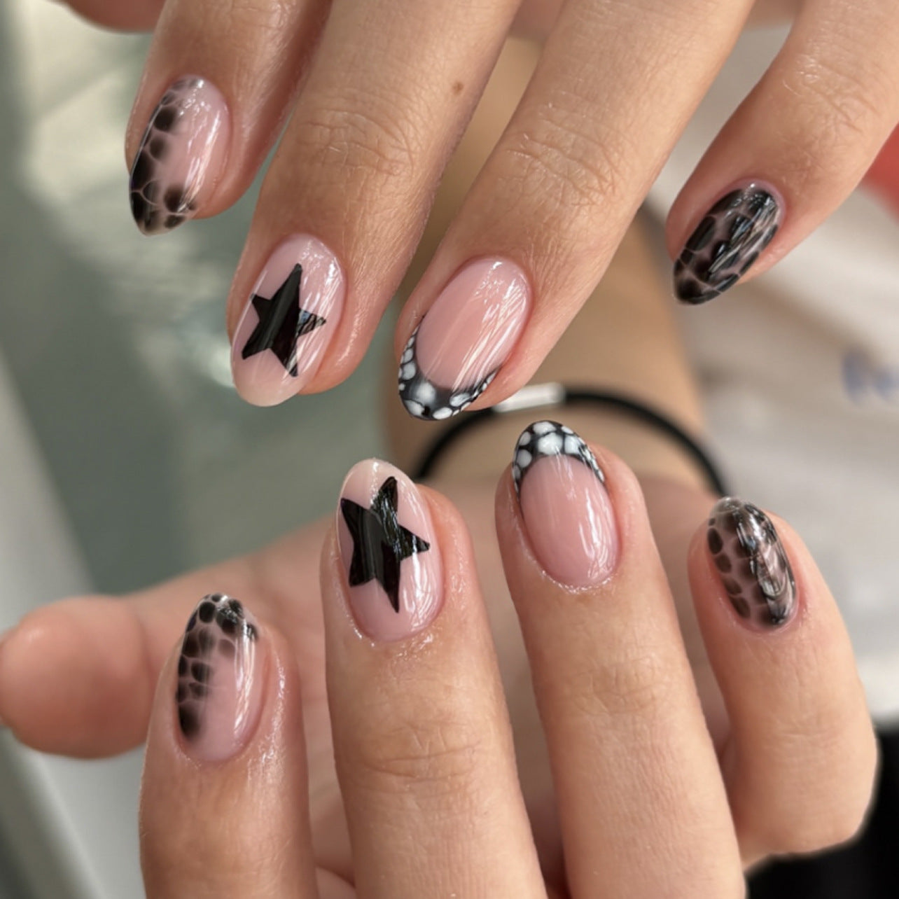 Natural Press-On Nails 10 Pieces