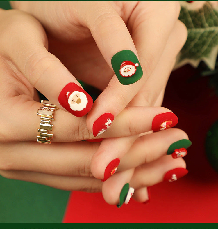 Festive Designer Nail Set 10 Pieces
