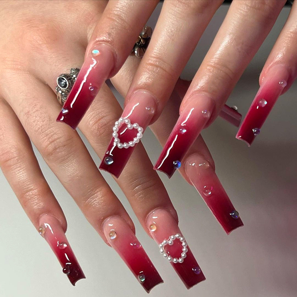 Bridal Designer Nail Set 10 Pieces