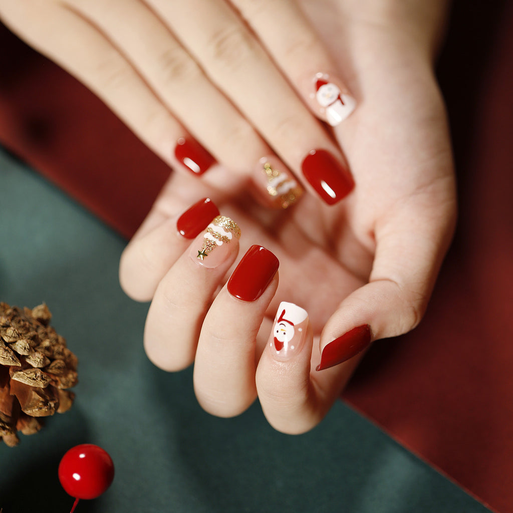Stunning Glitter Nail Set 10 Pieces