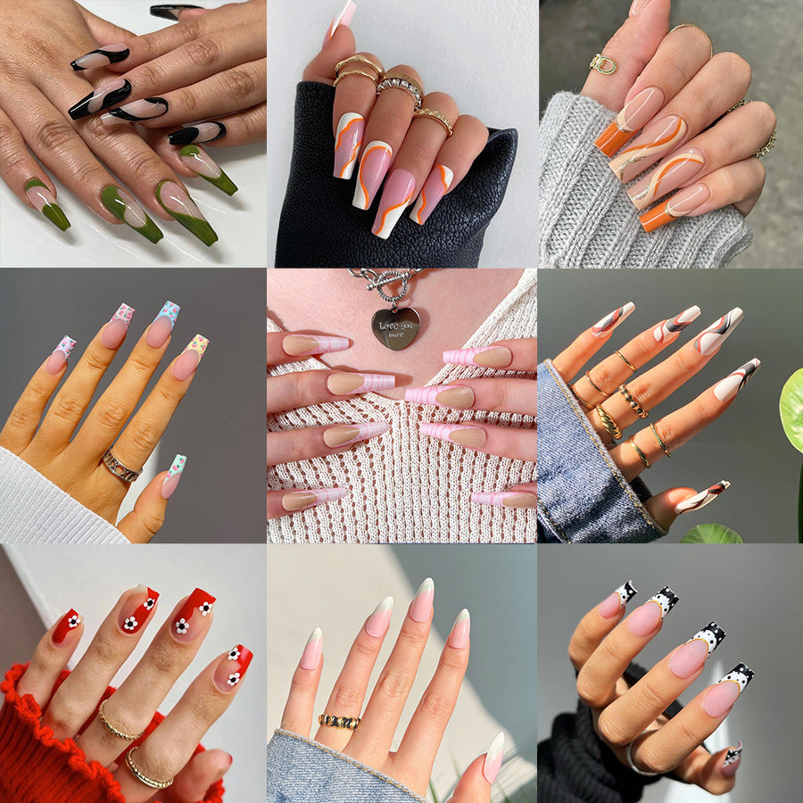 Holiday Fake Nails Set 10 Pieces