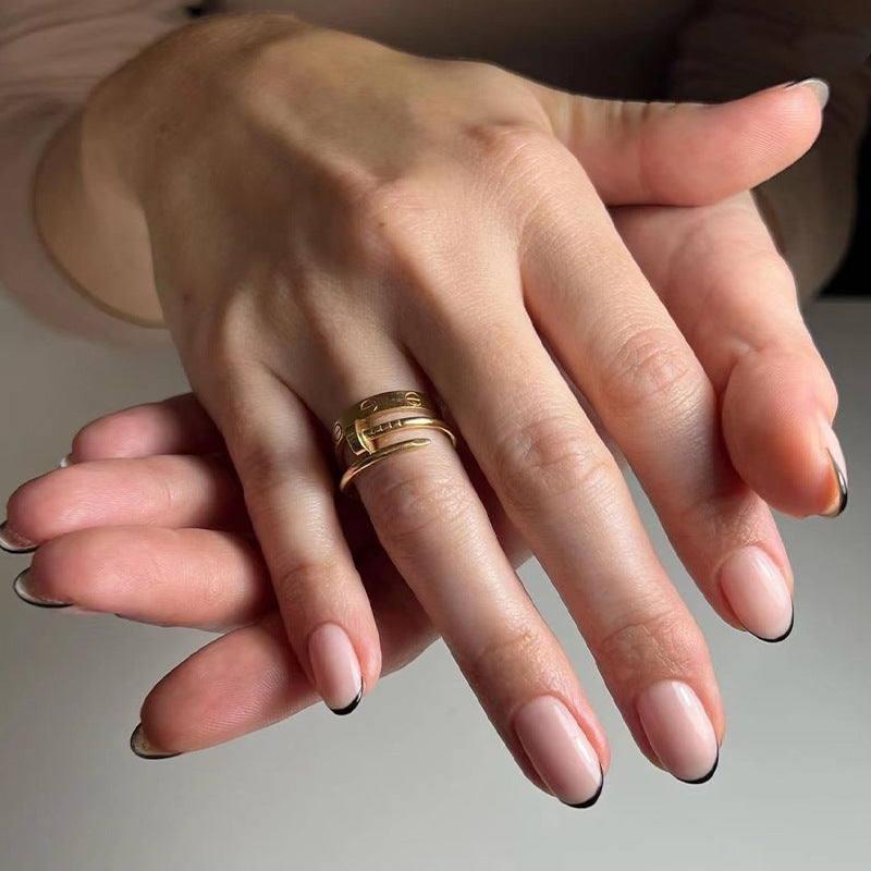 Glossy Fake Nails Set 10 Pieces