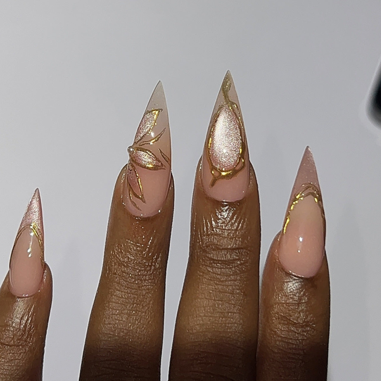 Handcrafted Winter Nail Set 10 Pieces