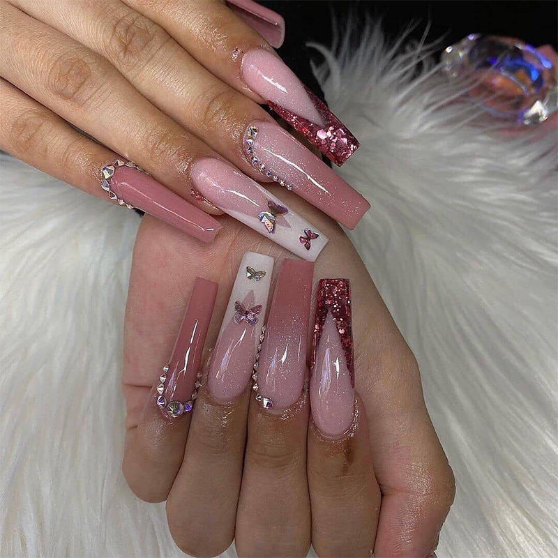 Beautiful Marble Nail Set 10 Pieces
