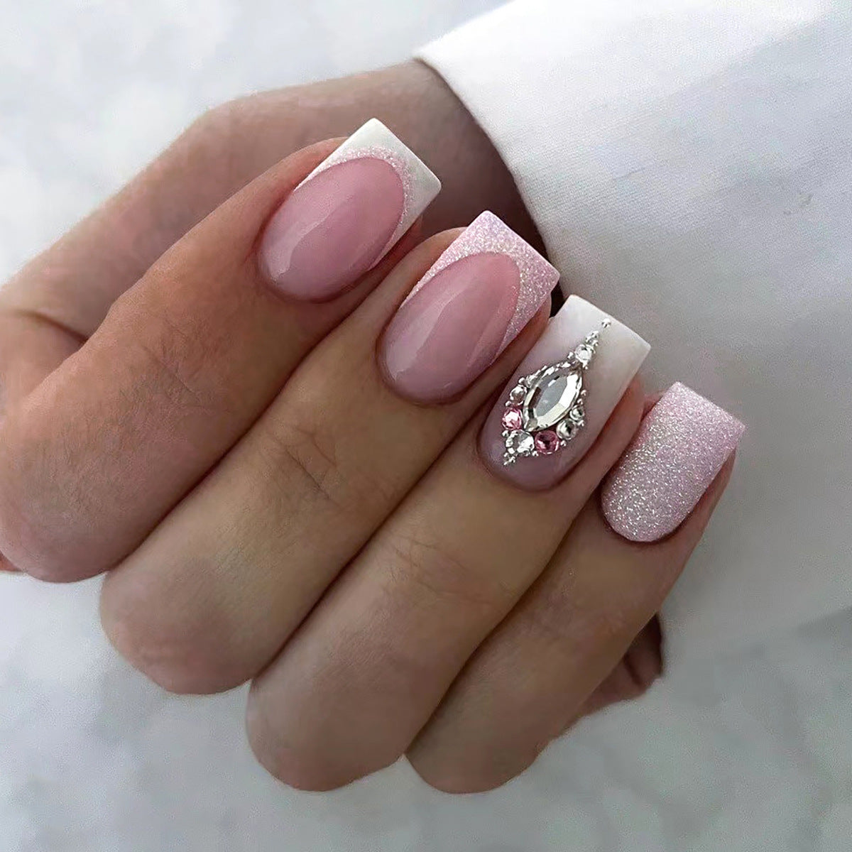 Valentine Fake Nails Set 10 Pieces