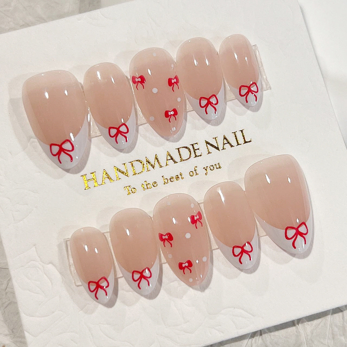 Handcrafted Pearl Nail Set 10 Pieces