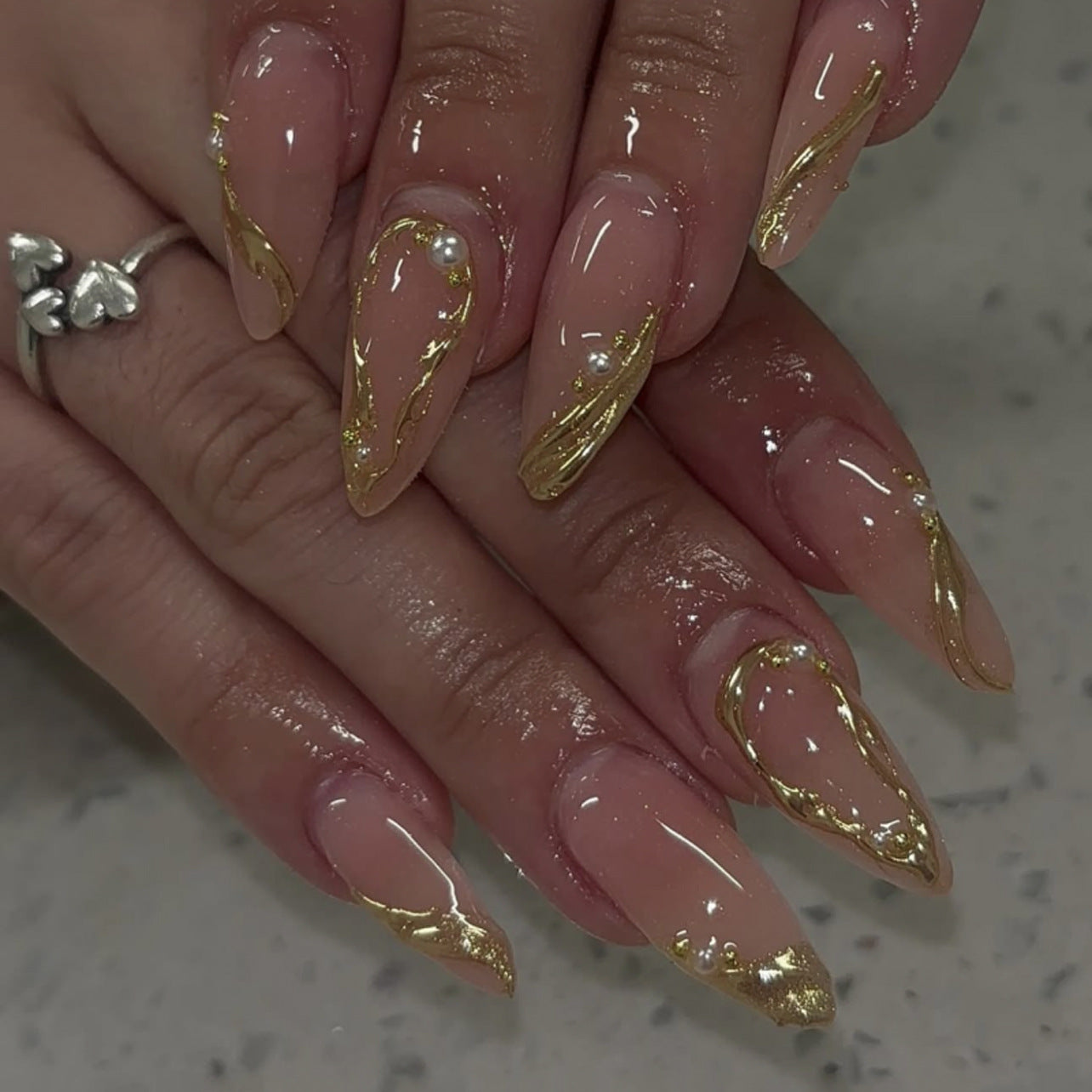 Beautiful Valentine Nail Set 10 Pieces