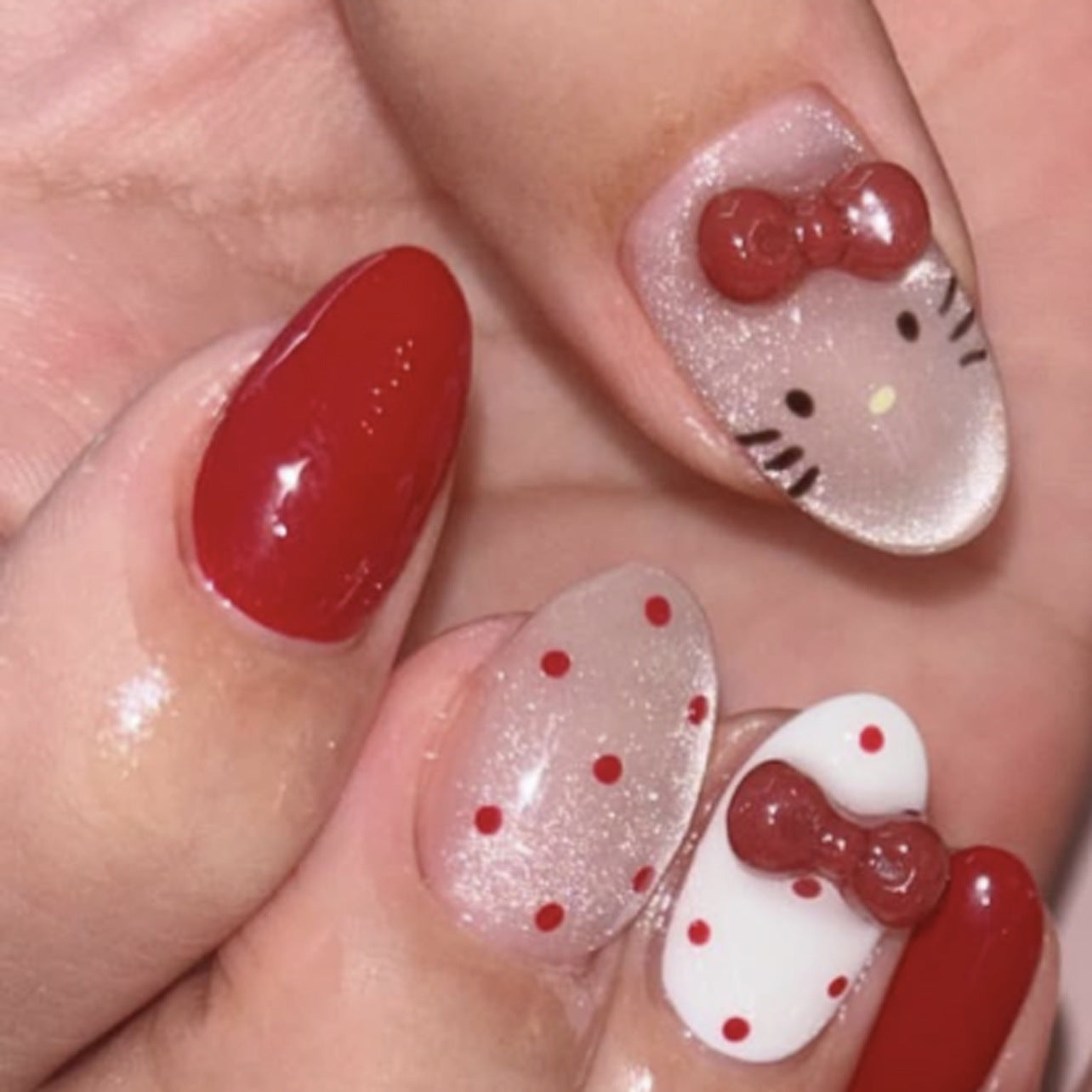 Pearl Designer Nail Set 10 Pieces