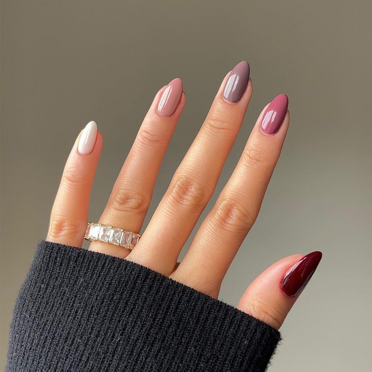 Glossy Nail Set 10 Pieces