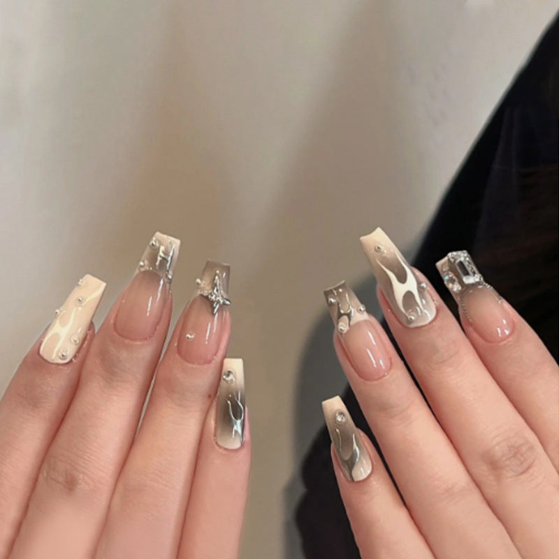 Beautiful Glitter Nail Set 10 Pieces