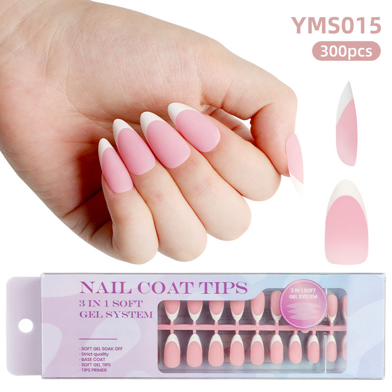 Stunning French Nail Set 10 Pieces