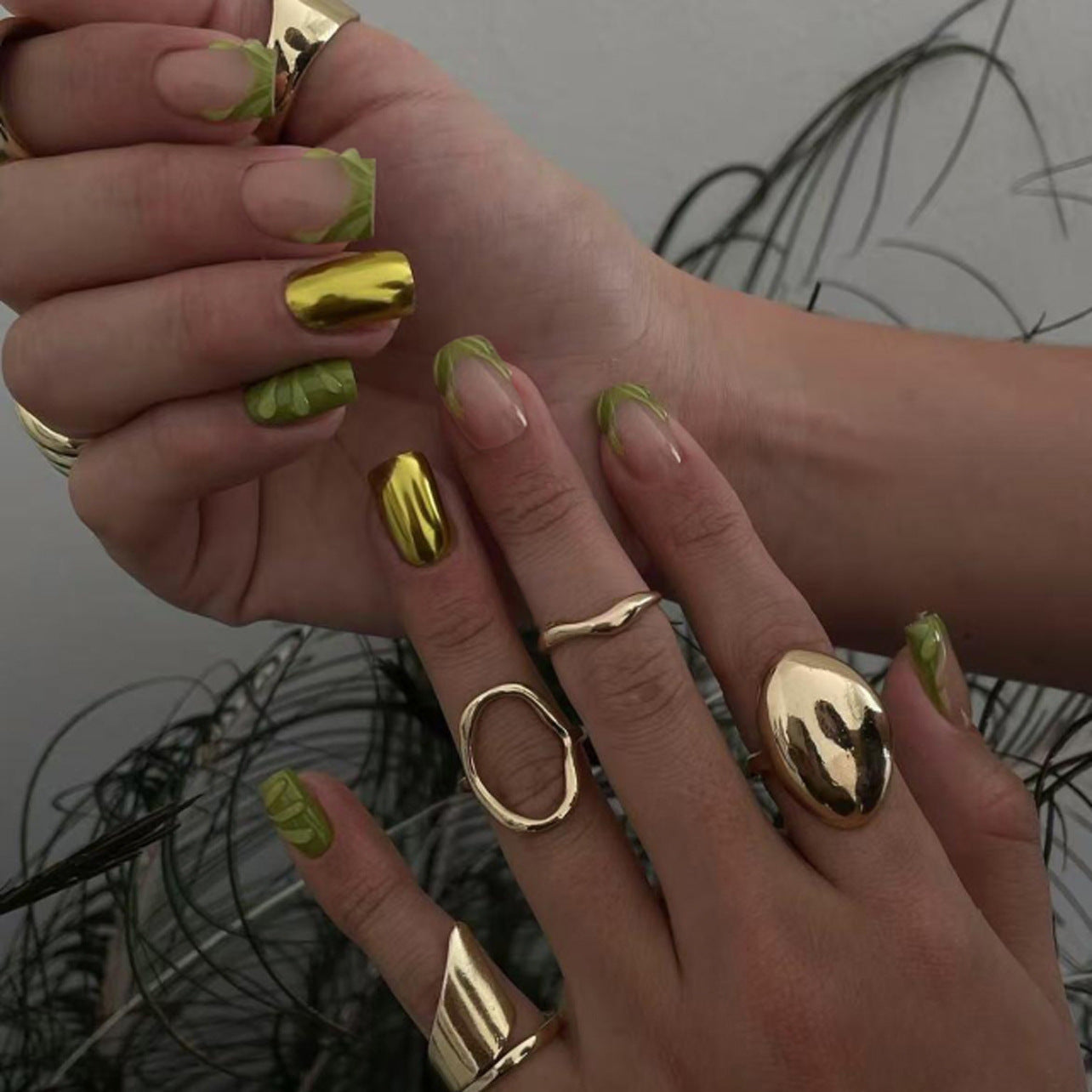 Handcrafted Ombre Nail Set 10 Pieces
