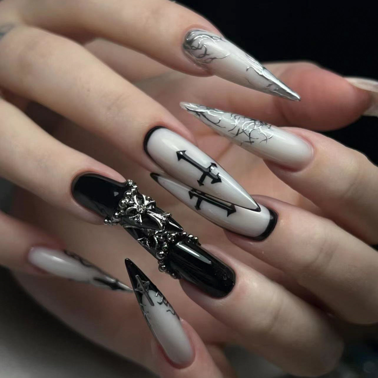 Handcrafted Matte Nail Set 10 Pieces