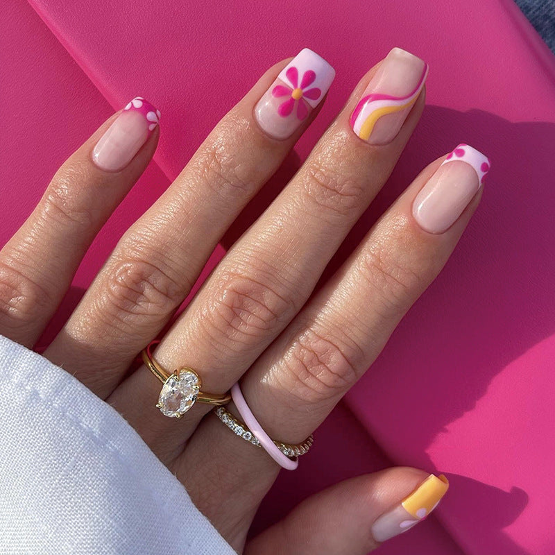 Vintage Fake Nails Set 10 Pieces