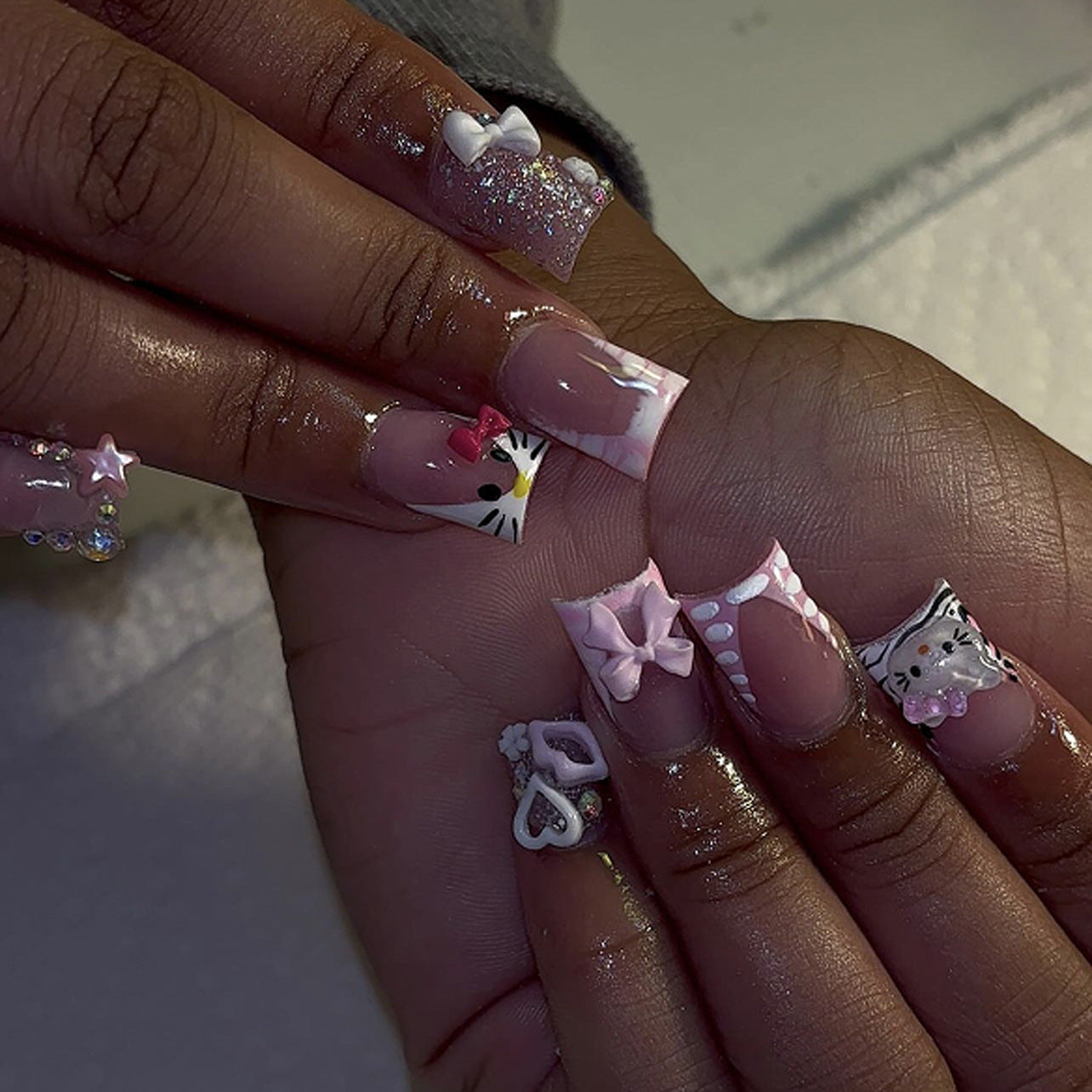 Sparkle Press-On Nails 10 Pieces