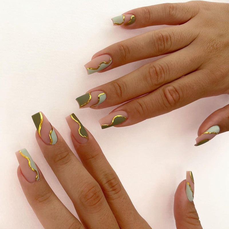 Glitter Press-On Nails 10 Pieces