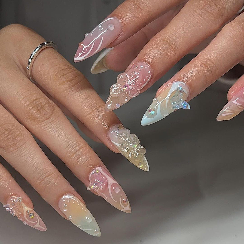 Bohemian Designer Nail Set 10 Pieces