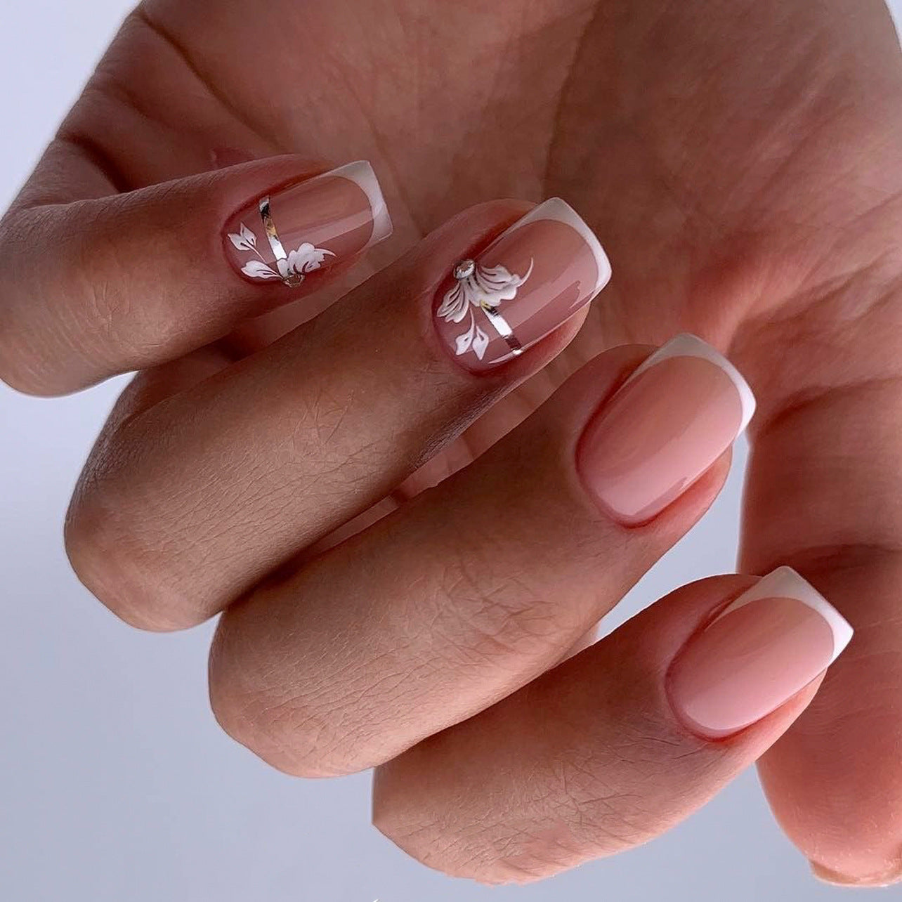 French Nail Set 10 Pieces