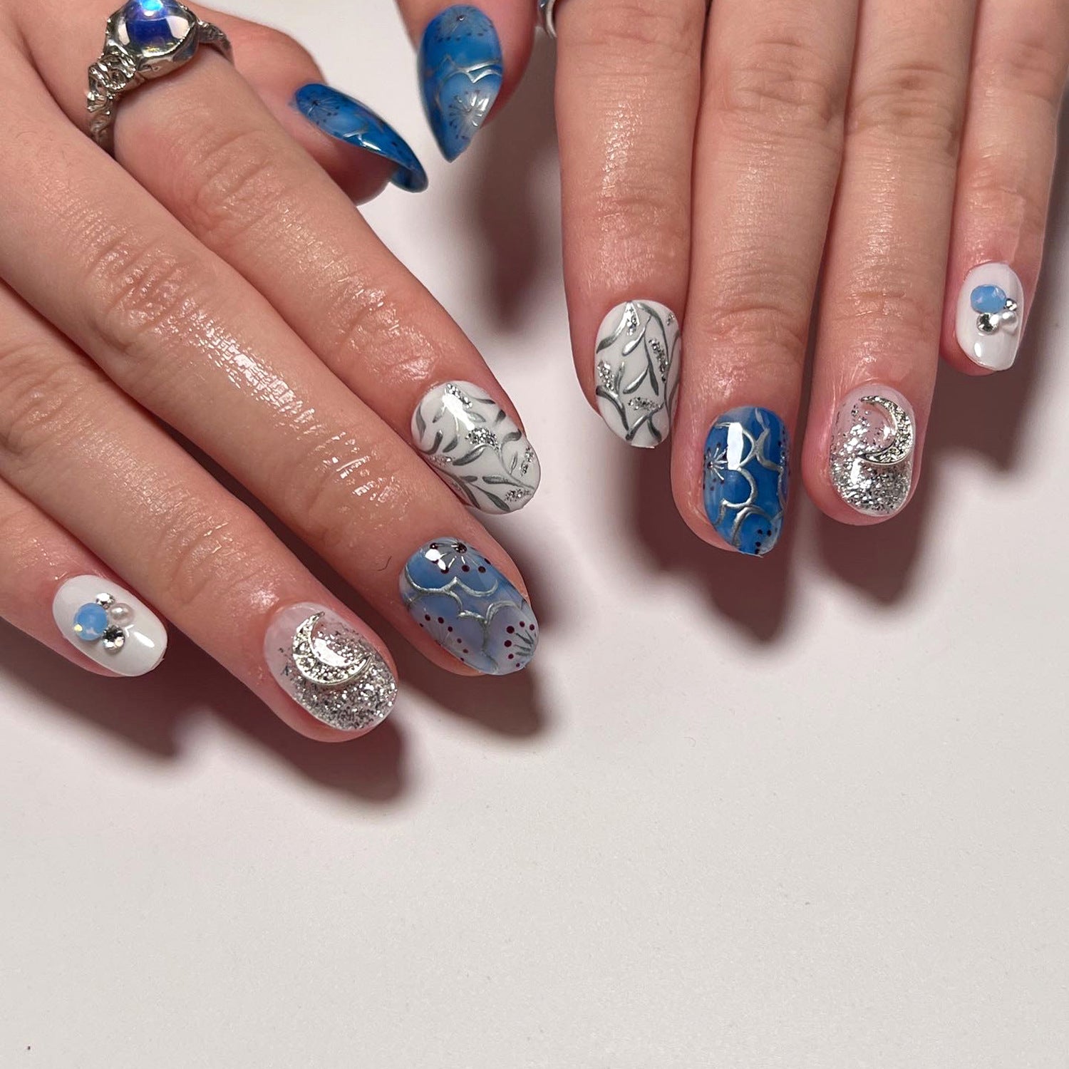Holiday Fake Nails Set 10 Pieces