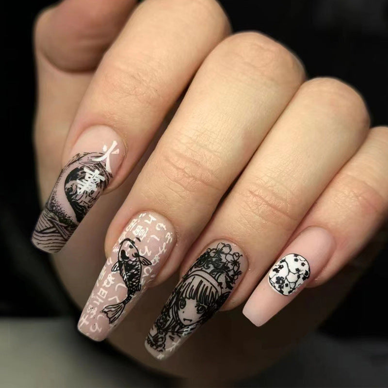 Handcrafted Matte Nail Set 10 Pieces