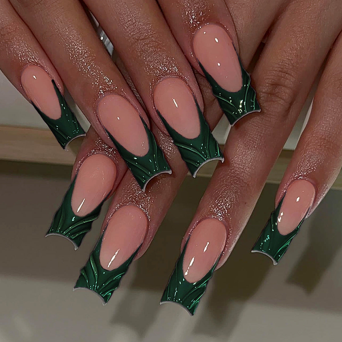 Handcrafted Ombre Nail Set 10 Pieces