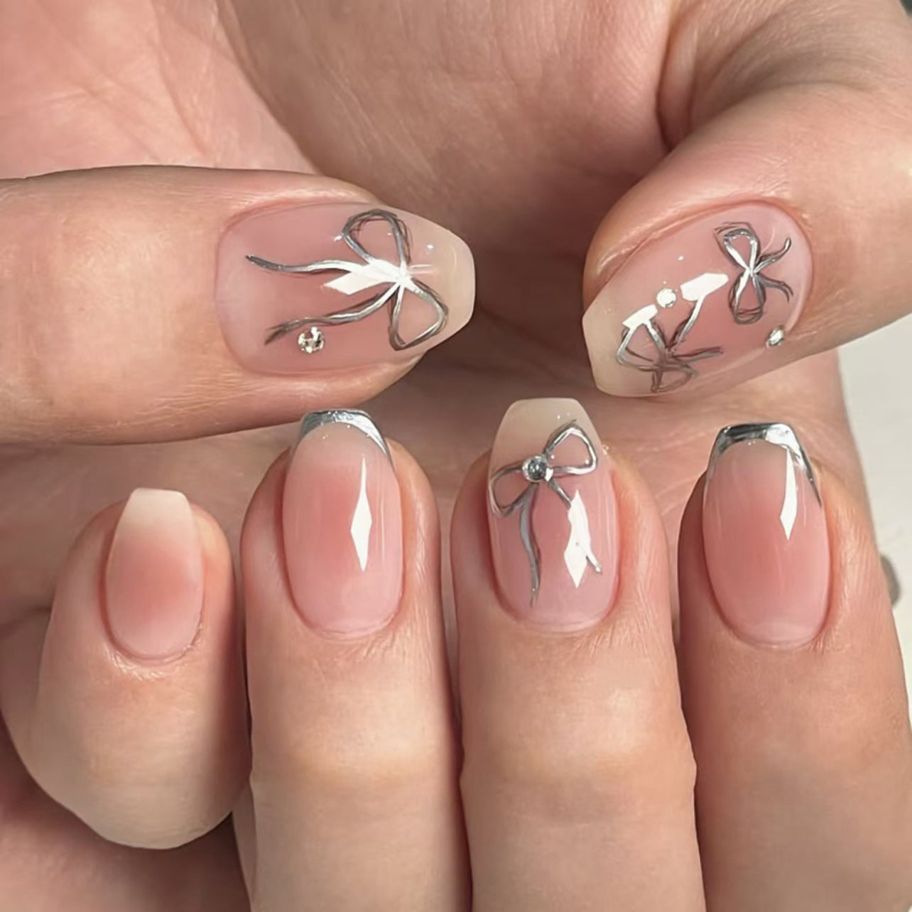 Handcrafted Glitter Nail Set 10 Pieces