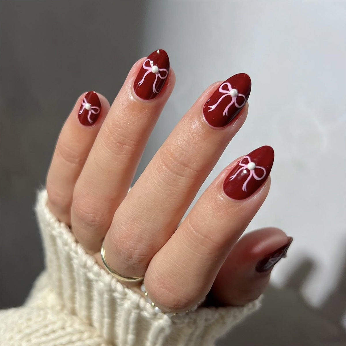 French Fake Nails Set 10 Pieces