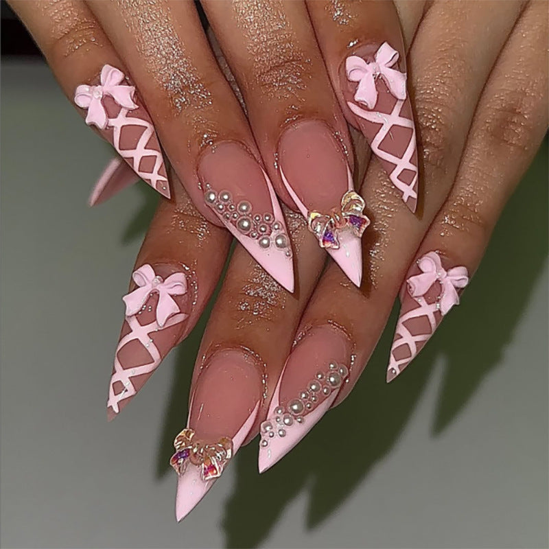 Beautiful Floral Nail Set 10 Pieces