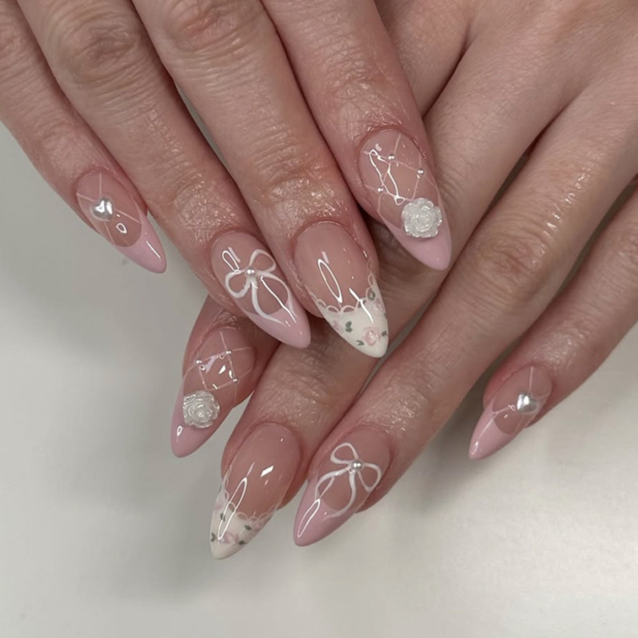 Beautiful Ombre Nail Set 10 Pieces