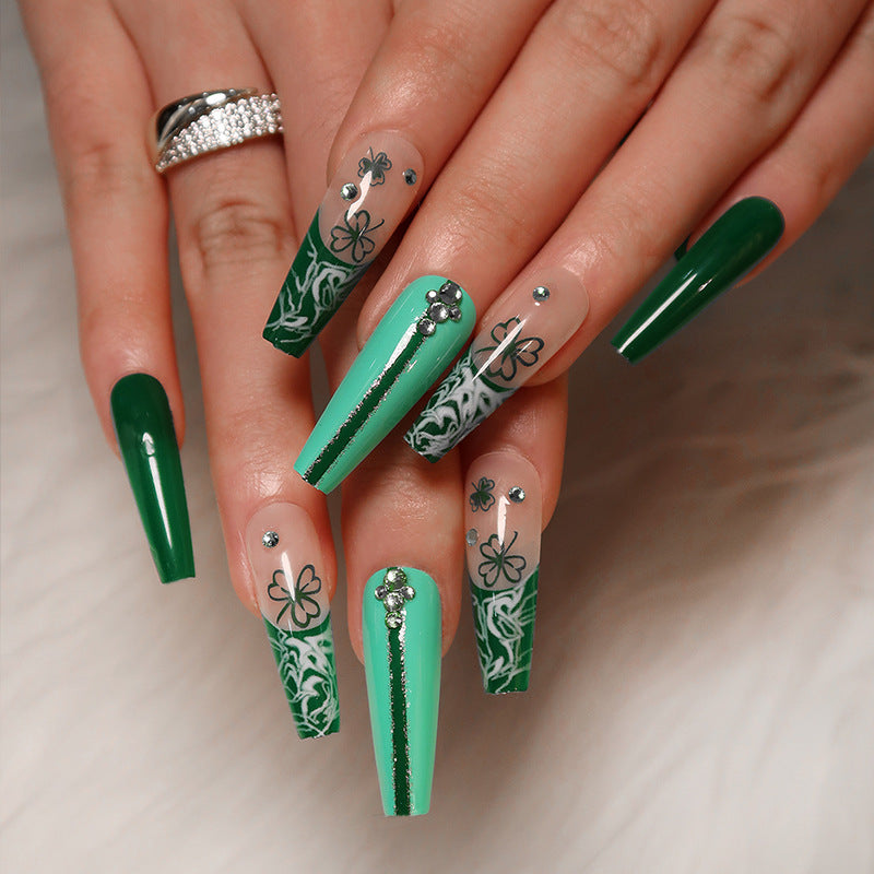 Autumn Fake Nails Set 10 Pieces