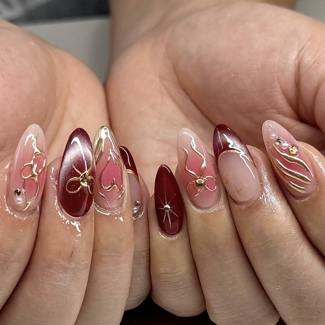 Bridal Nail Set 10 Pieces