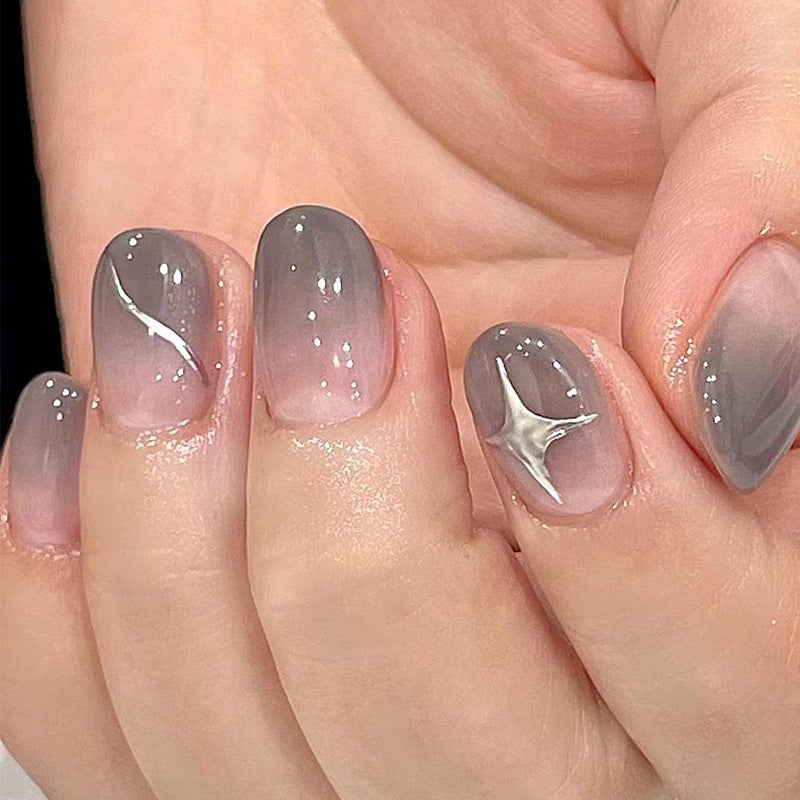 Floral Fake Nails Set 10 Pieces