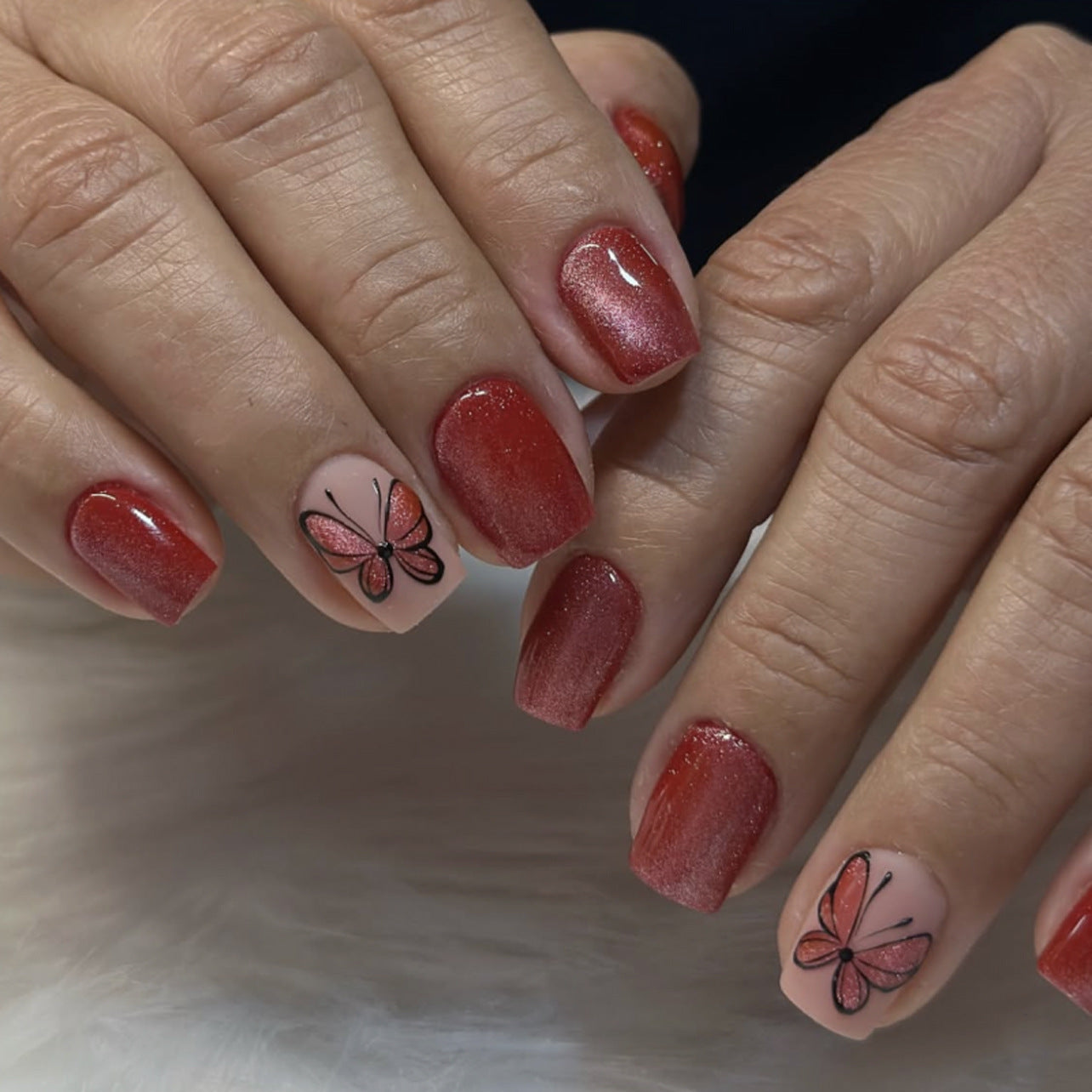 Crystal Designer Nail Set 10 Pieces
