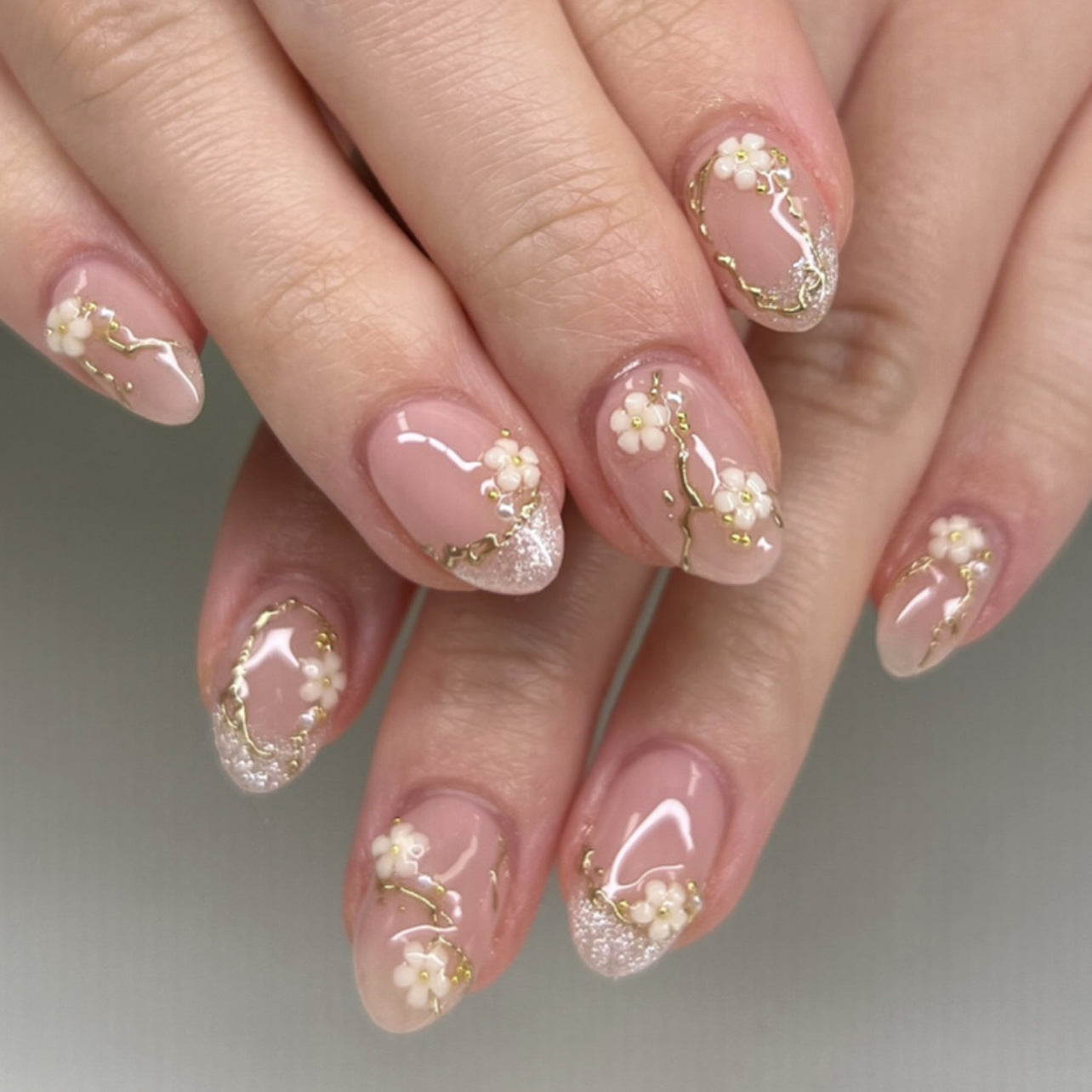 Bridal Nail Set 10 Pieces