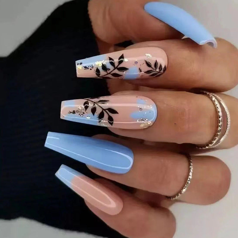 Handcrafted Floral Nail Set 10 Pieces