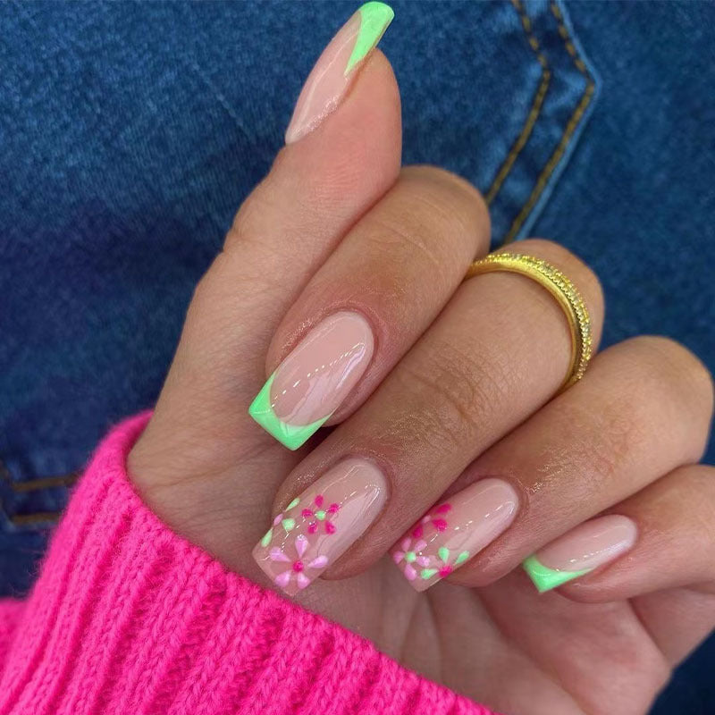Beautiful Holographic Nail Set 10 Pieces
