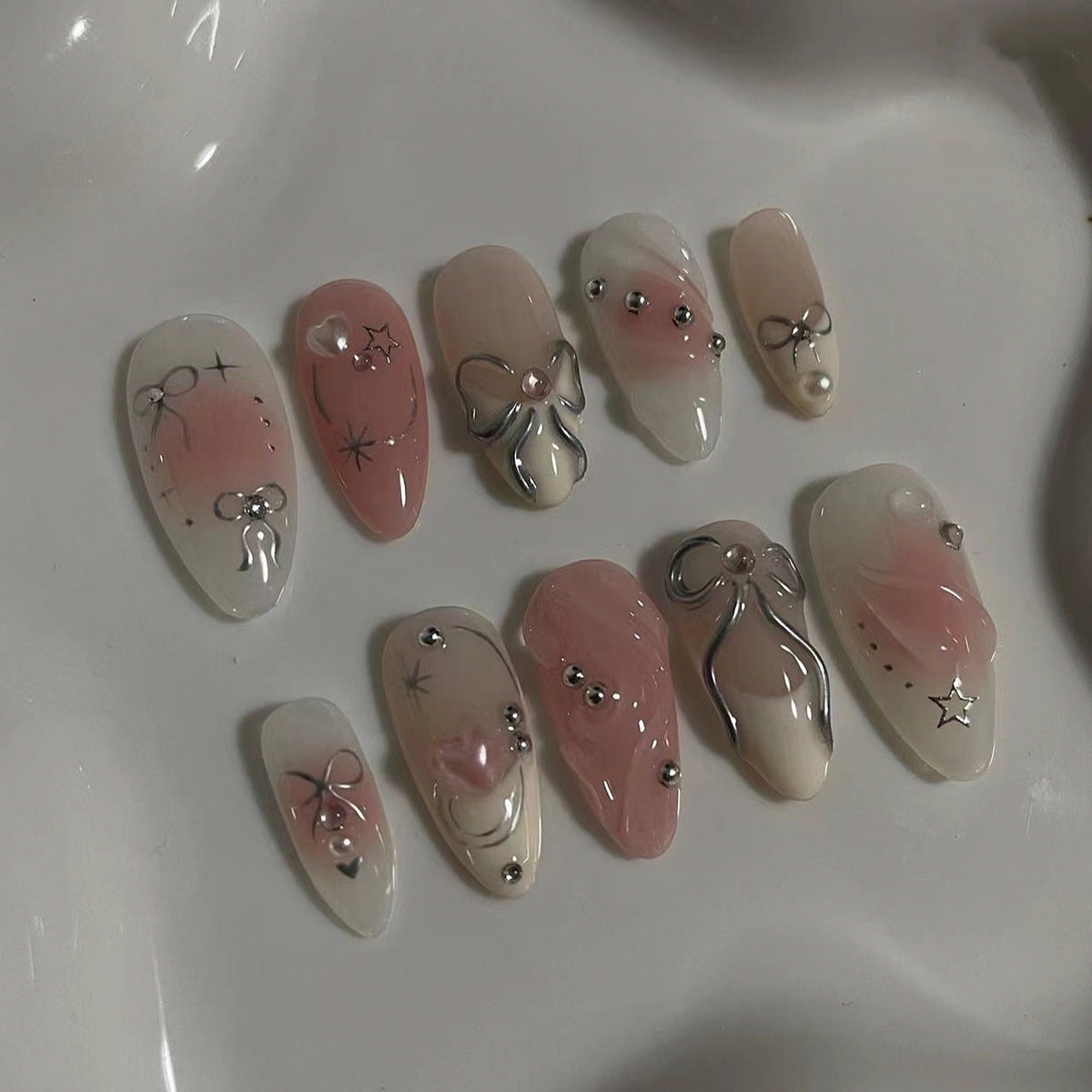 Floral Nail Set 10 Pieces
