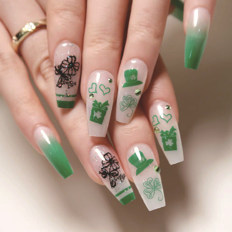 Stunning Glitter Nail Set 10 Pieces
